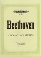 Beethoven 7 Mozart Variations Forbes Viola & Pf Sheet Music Songbook