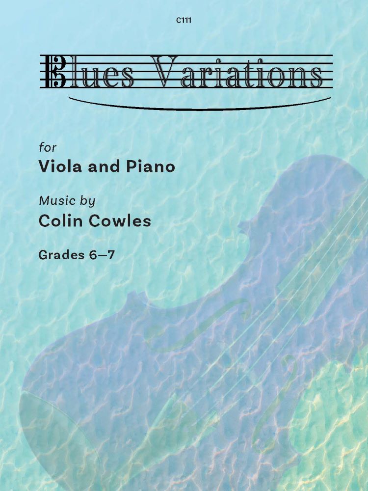 Cowles Blues Variations Viola & Piano Sheet Music Songbook