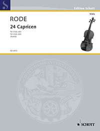 Rode 24 Caprices Ed Rostal Viola Sheet Music Songbook
