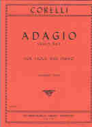 Corelli Adagio Op5 No 5 (davis) Viola & Piano Sheet Music Songbook