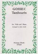 Gossec Tambourin Arkell Viola Sheet Music Songbook
