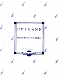 Hofmann Melodic Double Stop Studies Op96 Viola Sheet Music Songbook