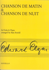 Elgar Chanson De Matin/chanson De Nuit Viola & Pno Sheet Music Songbook