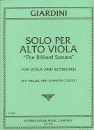 Giardini Solo Per Alto Viola Weller/cooper Vla & Pf Sheet Music Songbook