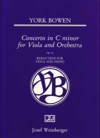 Bowen Concerto Viola & Piano Sheet Music Songbook