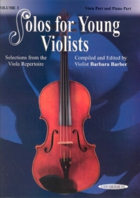 Solos For Young Violists Vol 3 Barber Viola Sheet Music Songbook