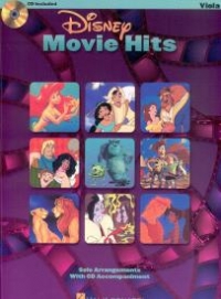 Disney Movie Hits Book & Cd Viola Sheet Music Songbook