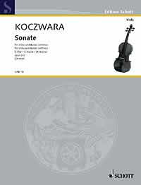 Koczwara Sonata C Op2 No 2 Viola & Piano Sheet Music Songbook