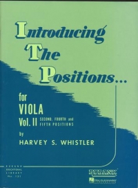 Introducing The Positions Viola Vol 2 Whistler Sheet Music Songbook