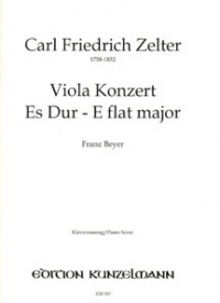 Zelter Concerto Eb (beyer) Viola Sheet Music Songbook