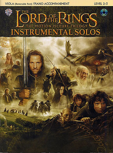 Lord Of The Rings Trilogy Solos Viola Book & Cd Sheet Music Songbook
