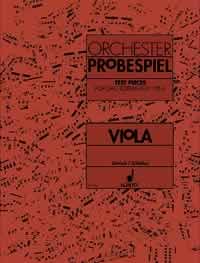 Test Pieces For Orchestral Auditions Viola Sheet Music Songbook