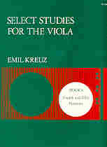 Kreuz Select Studies Book 4 Viola Sheet Music Songbook