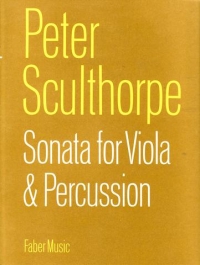 Schulthorpe Sonata For Viola & Percussion Sheet Music Songbook
