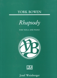 Bowen Rhapsody For Viola & Piano Sheet Music Songbook