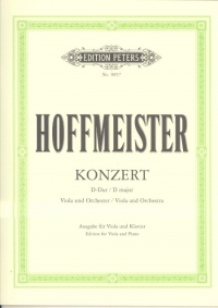 Hoffmeister Concerto Dmaj Viola & Piano Sheet Music Songbook