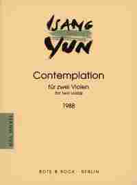 Yun Contemplation Viola Duets Sheet Music Songbook