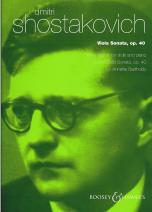 Shostakovich Viola Sonata Op40 Viola & Piano Sheet Music Songbook