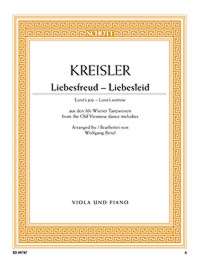 Kreisler Liebesfreud Liebesleid Birtel Viola & Pf Sheet Music Songbook