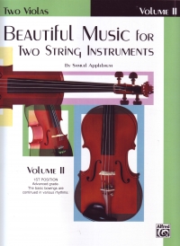 Beautiful Music For Two String Insts Vol 2 Viola Sheet Music Songbook