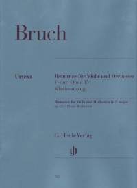 Bruch Romance F Op85 Viola & Piano Sheet Music Songbook