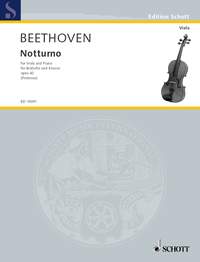 Beethoven Notturno Op42 Viola & Piano Sheet Music Songbook