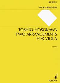 Hosokawa Two Arrangements Bach & Handel Viola Sheet Music Songbook