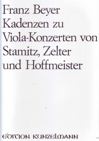 Beyer Cadenzas To Viola Concertos Viola Solo Sheet Music Songbook