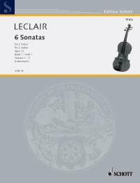 Leclair Sechs Sonaten Op12 2 Violas Heft 1 Sheet Music Songbook