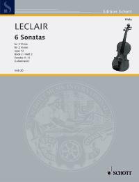 Leclair Sechs Sonaten Op12 2 Violas Heft 2 Sheet Music Songbook