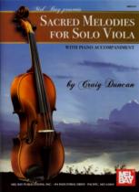Sacred Melodies For Solo Viola Duncan + Pf Accomp Sheet Music Songbook
