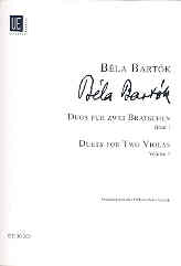 Bartok Duets Vol 1 For 2 Violas Sheet Music Songbook