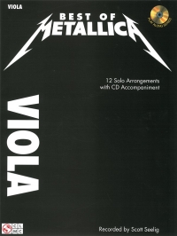Best Of Metallica Viola Book & Cd Sheet Music Songbook