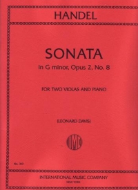 Handel Duo Sonata Op2 No 8 Gmin 2 Violas Sheet Music Songbook