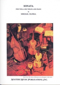 Glinka Sonata In D Viola Or Violin Sheet Music Songbook