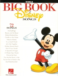 Big Book Of Disney Songs Viola Sheet Music Songbook