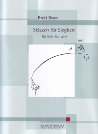 Dean Sketches For Siegbert Viola Solo Sheet Music Songbook
