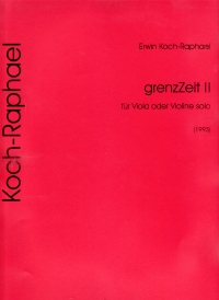Koch-raphael Grenzzeit Ii Viola (violin) Sheet Music Songbook