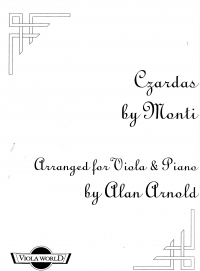Monti Czardas Viola & Piano Sheet Music Songbook