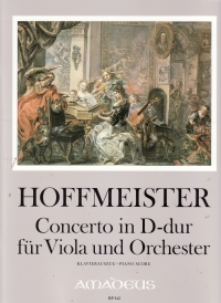 Hoffmeister Concerto D Major Op62 Viola & Pf Red Sheet Music Songbook