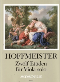 Hoffmeister Twelve Studies For Viola Sheet Music Songbook