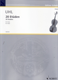 Uhl 20 Studies For Viola Sheet Music Songbook