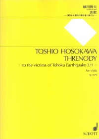 Hosokawa Threnody Viola Sheet Music Songbook