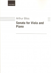 Bliss Sonata For Viola & Piano Sheet Music Songbook