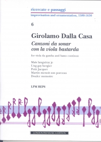 Dalla Casa Canzoni Da Sonar Con La Viola  Sc/parts Sheet Music Songbook