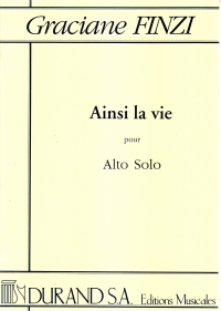 Finzi Ainsi La Vie Viola Solo Sheet Music Songbook
