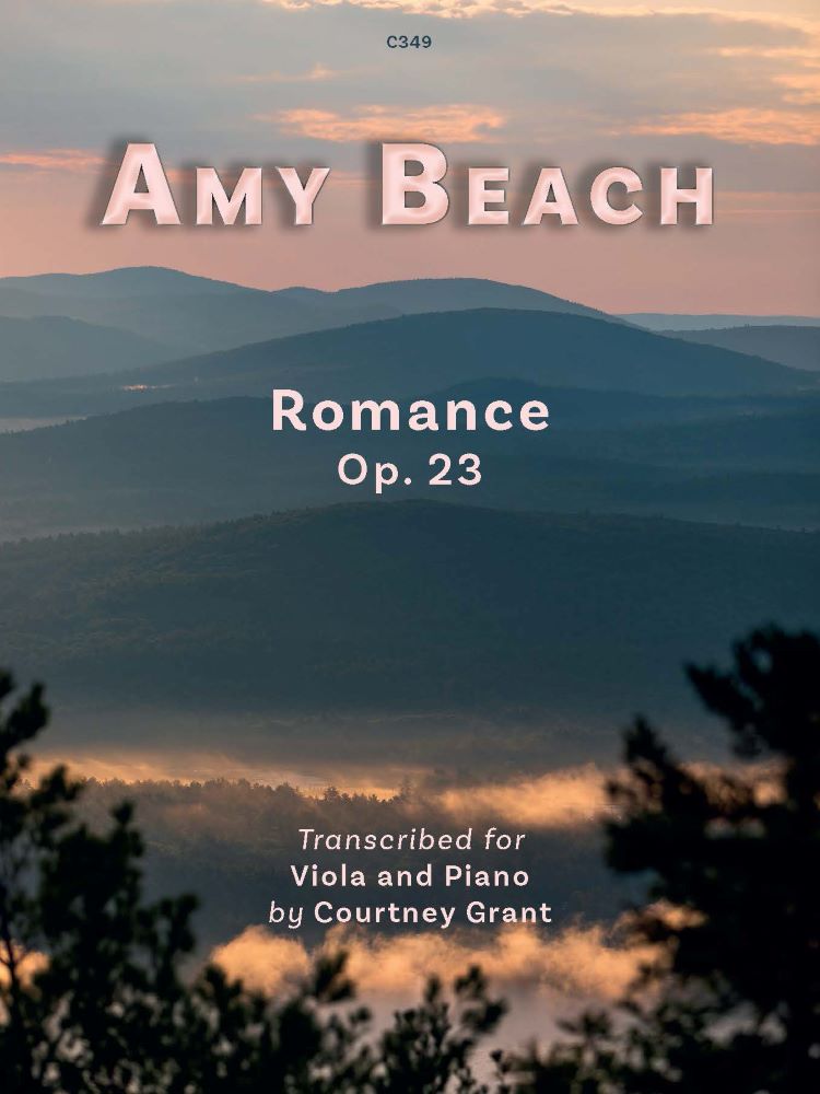 Beach Romance Op23 Viola & Piano Sheet Music Songbook