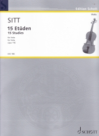 Sitt 15 Etudes Op116 Viola Sheet Music Songbook