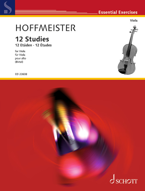 Hoffmeister 12 Etudes Birtel Viola Sheet Music Songbook