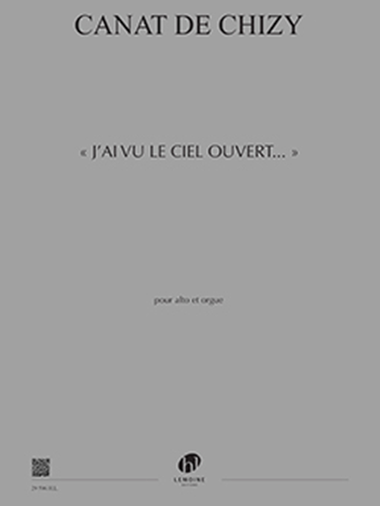 Canat De Chizy Jai Vu Le Ciel Ouvert Viola & Org Sheet Music Songbook